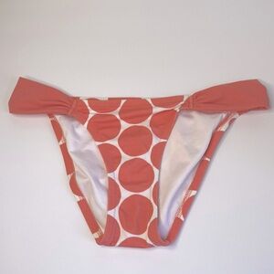 Victoria's Secret Pink & White Polka Dot Bikini Bottoms XS
